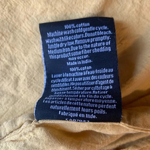 Rachel  Zoe Queen Comforter and 2 Pillowcases Mustard Yellow 100% Cotton - Picture 4 of 8